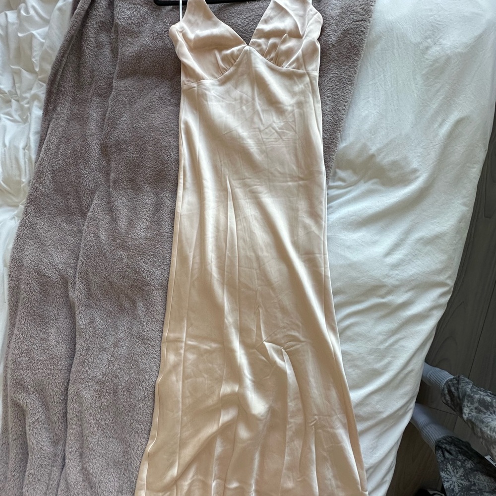 Elegant Champagne Bridesmaid Dress
